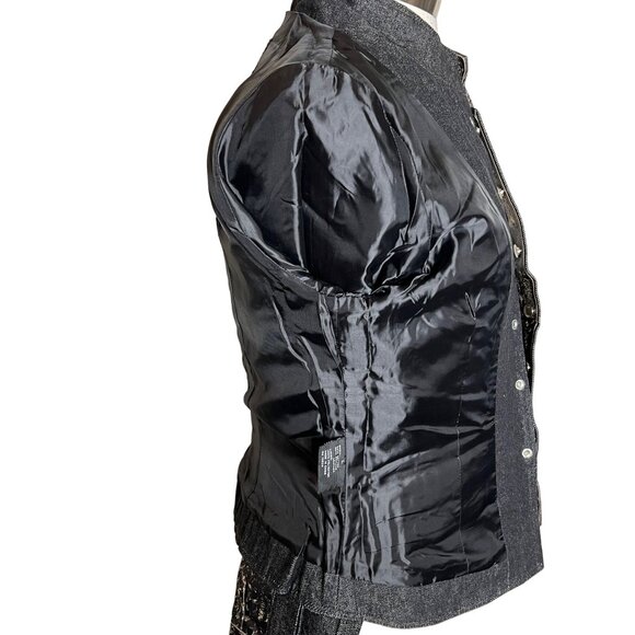 H & D Classic Leather Collection Women’s Large Motorcycle Jacket - Picture 14 of 16